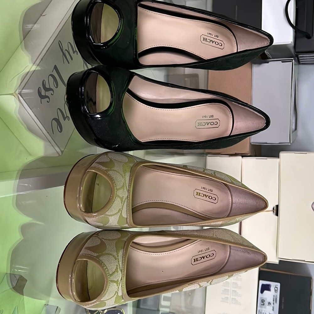 Coach signature Platform Heels Bundle